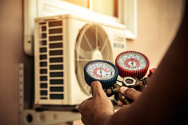 Professional Hvac technician working in Mc Connellsville, NY